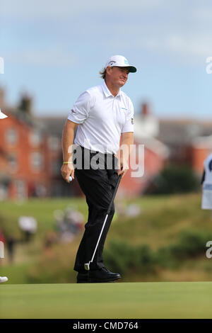 Ernie Els (RSA), le 22 juillet 2012 - Golf : Ernie Els de l'Afrique en action sur le 10ème green au cours de la ronde finale de la 141e British Open Championship au Royal Lytham & St Annes Golf Club à Lytham St Annes, Lancashire, Angleterre. (Photo de Koji Aoki/AFLO SPORT) Banque D'Images