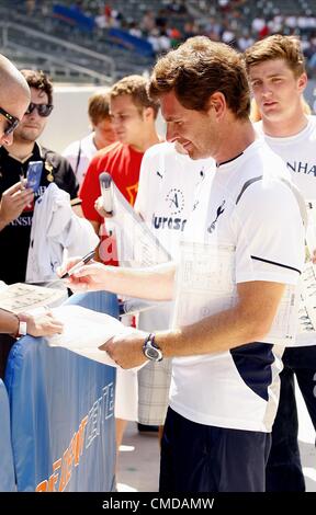 ANDRE VILLAS-BOAS RÉPOND AUX FANS JE Tottenham Hotspur FC CHEF COAC CARSON LOS ANGELES CALIFORNIA USA 22 Juillet 2012 Banque D'Images