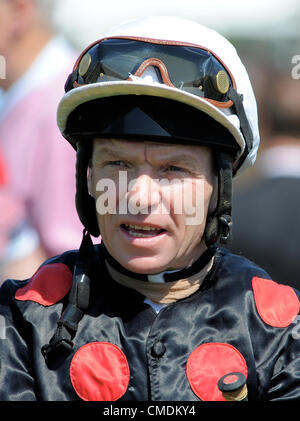 JIMMY QUINN SOUTHWELL JOCKEY HIPPODROME SOUTHWELL ANGLETERRE 23 Juillet 2012 Banque D'Images