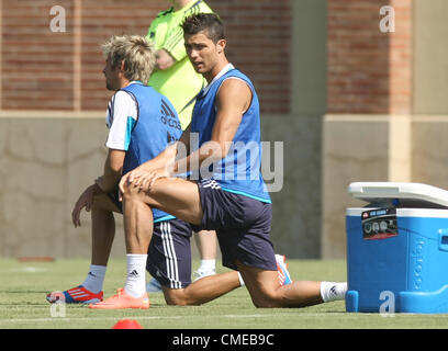 CRISTIANO RONALDO REAL MADRID EN FORMATION USA LOS ANGELES CALIFORNIA USA 29 Juillet 2012 Banque D'Images