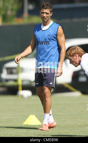 CRISTIANO RONALDO REAL MADRID EN FORMATION USA LOS ANGELES CALIFORNIA USA 29 Juillet 2012 Banque D'Images