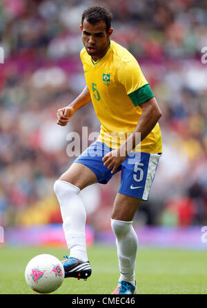 SANDRO BRÉSIL OLD TRAFFORD MANCHESTER EN ANGLETERRE 29 Juillet 2012 Banque D'Images