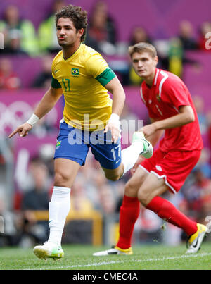 ALEXANDRE PATO BRÉSIL OLD TRAFFORD MANCHESTER EN ANGLETERRE 29 Juillet 2012 Banque D'Images