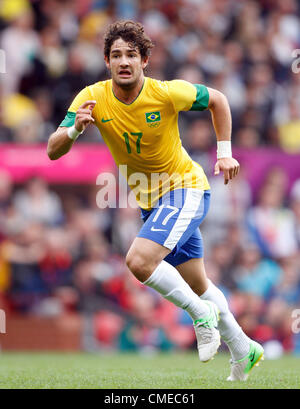 ALEXANDRE PATO BRÉSIL OLD TRAFFORD MANCHESTER EN ANGLETERRE 29 Juillet 2012 Banque D'Images