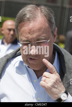 29 juillet 2012 - Los Angeles, Californie, Etats-Unis - le président du Real Madrid Florentino Perez au campus de l'UCLA à Los Angeles, Californie, Dimanche 29 Juillet, 2012. Le Real Madrid est arrivé à faire face à la LA Galaxy dans un match amical cette semaine. (Crédit Image : © Javier Rojas/Prensa Internacional/ZUMAPRESS.com) Banque D'Images