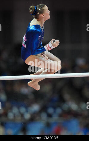 2 août 2012. Londres 2012. Concours Général Individuel finales 2.8.12 Womens North Greenwich Arena .Rebecca Tunney de Grande-Bretagne Banque D'Images