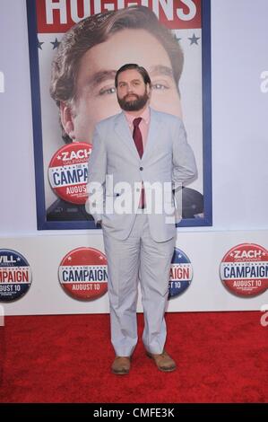 2 août 2012. Zach Galifianakis au niveau des arrivées pour la première campagne, le Grauman's Chinese Theatre, Los Angeles, CA 2 août 2012. Photo par : Elizabeth Goodenough/Everett Collection Banque D'Images