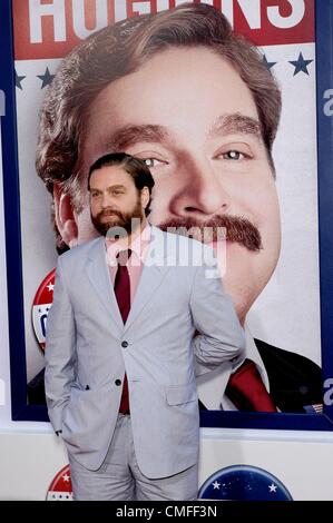 2 août 2012. Zach Galifianakis au niveau des arrivées pour la première campagne, le Grauman's Chinese Theatre, Los Angeles, CA 2 août 2012. Photo par : Michael Germana/Everett Collection Banque D'Images