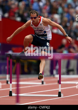 RHYS WILLIAMS Grande-bretagne LONDRES 2012 JEUX OLYMPIQUES,MENS 400M HAIES STRATFORD, LONDRES, ANGLETERRE 03 août 2012 DIC8295 Banque D'Images