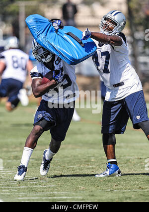 31 juillet 2012 - Arlington, Texas, États-Unis - Dallas Cowboys Lance running back Dunbar (25) dans l'action au Cowboys de Dallas 2012 Camp de formation qui a eu lieu au Marriott Inn résident de terrains de football à Oxnard, CA. (Crédit Image : © Dan Wozniak/ZUMAPRESS.com) Banque D'Images