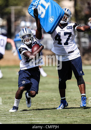 31 juillet 2012 - Arlington, Texas, États-Unis - Dallas Cowboys Lance running back Dunbar (25) dans l'action au Cowboys de Dallas 2012 Camp de formation qui a eu lieu au Marriott Inn résident de terrains de football à Oxnard, CA. (Crédit Image : © Dan Wozniak/ZUMAPRESS.com) Banque D'Images