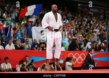 Teddy Riner (FRA), 3 août 2012 - Judo : Men's  +100kg demi-finale à ExCeL pendant les Jeux Olympiques de Londres en 2012 à Londres, au Royaume-Uni. (Photo de Daiju Kitamura/AFLO SPORT) [1045] Banque D'Images