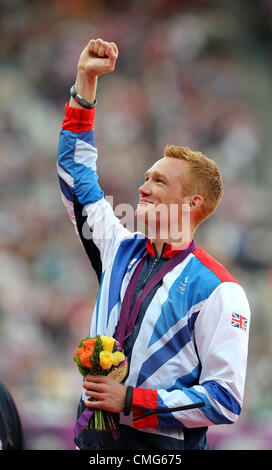 CÉRÉMONIE DE REMISE DES MÉDAILLES GREG RUTHERFORD Banque D'Images