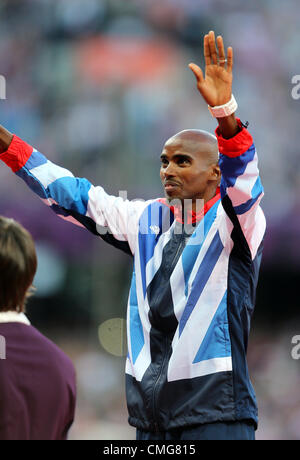 CÉRÉMONIE DE LA MÉDAILLE MO FARAH Banque D'Images