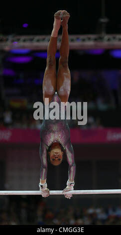 GABRIELLE DOUGLAS USA STRATFORD Londres Angleterre 06 Août 2012 Banque D'Images