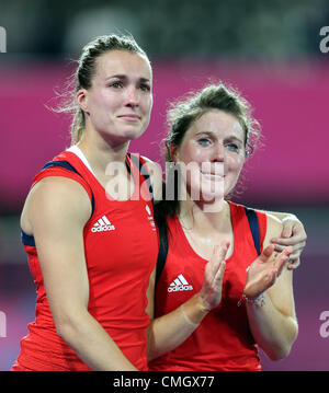 LAURA UNSWORTH & LAURA BARTLET Grande-bretagne V ARGENTINE STRATFORD Londres Angleterre 08 Août 2012 Banque D'Images