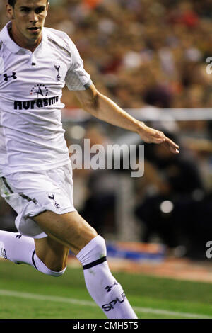 09/08/2012 - match amical pré saison - Valencia CF vs Tottenham Hotspurs - Estadio MESTALLA, Valence, Espagne - Gareth Bale Banque D'Images