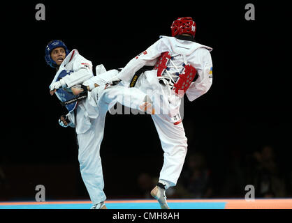 SERVET TAZEGUL V HRYHORI HUSAR TURQUIE UKRAINE EXCELL ARENA Londres Angleterre 09 Août 2012 Banque D'Images