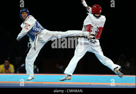 SERVET TAZEGUL V HRYHORI HUSAR TURQUIE UKRAINE EXCELL ARENA Londres Angleterre 09 Août 2012 Banque D'Images