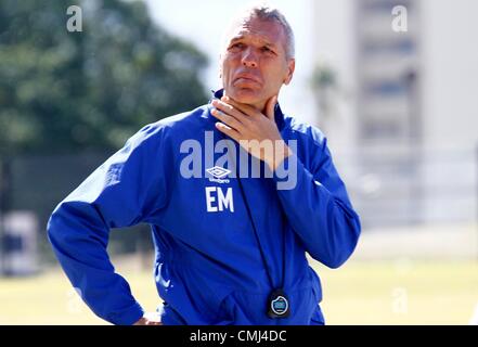 PIETERMARITZBURG, AFRIQUE DU SUD - le 14 août,Ernst Middendorp pendant l'Maritzburg united media open day at Harry Gwala Stadium le 14 août 2012 à Pietermaritzburg, Afrique du Sud Photo par Anesh Debiky / Images Gallo Banque D'Images