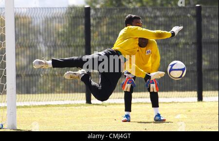 PIETERMARITZBURG, AFRIQUE DU SUD - le 14 août, au cours de l'Maritzburg Shuaib Walters united media open day at Harry Gwala Stadium le 14 août 2012 à Pietermaritzburg, Afrique du Sud Photo par Anesh Debiky / Images Gallo Banque D'Images