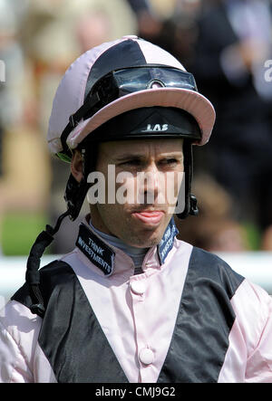 GRAHAM LEE JOCKEY HIPPODROME DE YORK YORK ANGLETERRE 28 Juillet 2012 Banque D'Images