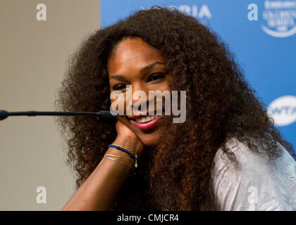 13.08.2012. Mason, Ohio, USA. Serena Williams conférence de presse pendant le premier tour de l'Ouest et du Sud de s'ouvrir à la Lindner Family Tennis Center de Cincinnati, Ohio. Banque D'Images