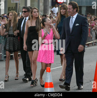 Sylvester Stallone, Scarlet Rose Stallone, Sistine Rose Stallone, Sophia Rose  Stallone, Jennifer Flavin and Frank Stallone at the Los Angeles premiere  Stock Photo - Alamy