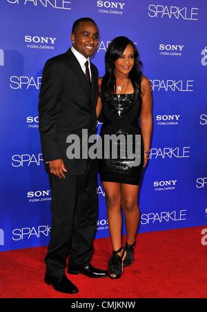 16 août 2012 - Los Angeles, Californie, États-Unis - Bobbi Kristina Brown assistant à la première de Los Angeles ''Sparkle'' tenue à l'Grauman's Chinese Theatre à Hollywood, Californie le 16 août 2012. Crédit Image : 2012(Â© D. Long/Globe Photos/ZUMAPRESS.com) Banque D'Images