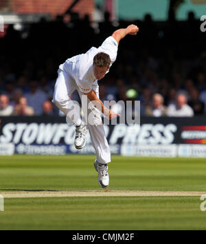 17Th Aug 2012. 23.01.2004 Lords Cricket Ground, Londres, Angleterre. Morne Morkel en action au cours de la deuxième journée de la troisième test entre l'Angleterre et l'Afrique de seigneurs. Credit : Action Plus de Sports / Alamy Live News Banque D'Images