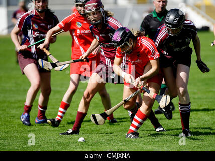 18 Aug 2012 Nowlan Park Kilkenny, Irlande : Dublin Galway Irlande Vs toutes les demi-finales du Championnat senior Camogie 2012 Banque D'Images