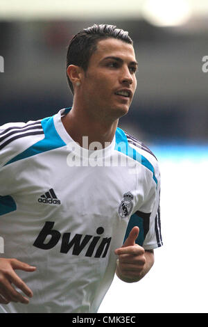 19/08/2012 - L'Espagne, la Liga Football / Journée 1 - Real Madrid vs Valencia CF - Cristiano Ronaldo avec le maillot du real madrid Banque D'Images