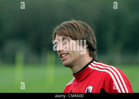 Sur la photo : Michu. Le mardi 21 août 2012 Re : Barclay's Premier League Swansea City Football Club formation à Llandarcy, dans le sud du Pays de Galles, Royaume-Uni. Credit : D Legakis / Alamy Live News Banque D'Images