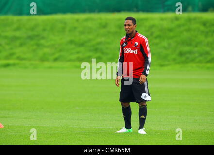 Sur la photo : Jonathan de Guzman. Le mardi 21 août 2012 Re : Barclay's Premier League Swansea City Football Club formation à Llandarcy, dans le sud du Pays de Galles, Royaume-Uni. Credit : D Legakis / Alamy Live News Banque D'Images