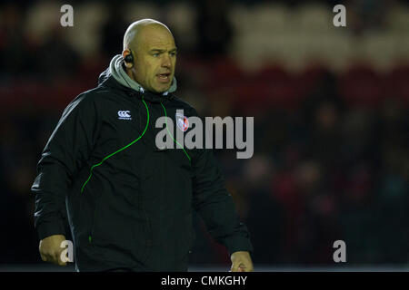 Leicester, Royaume-Uni. 2 novembre 2013. Leicester Tigers Directeur de Rugby Richard Cockerill avant l'Aviva Premiership match entre Leicester Tigers et Harlequins joué à Welford Road, Leicester, le samedi 2 novembre 2013. Credit : Graham Wilson // Alamy Images Pipeline Live News Banque D'Images