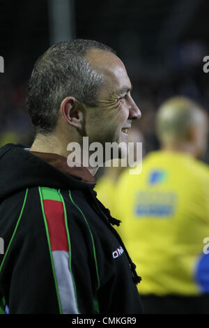 Leicester, Royaume-Uni. 09Th Nov, 2013. Harlequins&# x2019;s Directeur de Rugby, Conor O'Shea au cours de l'Aviva Premiership match entre Leicester Tigers et Harlequins de Welford Road. Credit : Action Plus Sport/Alamy Live News Banque D'Images