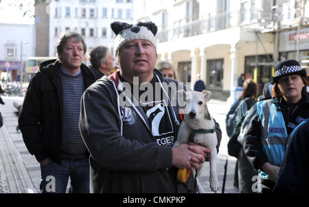 Brighton, Sussex, UK. 29Th sep 2013. Les manifestants contre le gouvernement de réforme du blaireau en Grande-Bretagne se réunissent à Brighton Banque D'Images