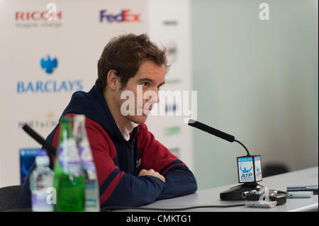 L'O2, Londres, Royaume-Uni. 29Th sep 2013. Richard Gasquet lors de la conférence de presse pour le tournoi Barclays ATP World Tour finals du 4 au 11 novembre 2013 Crédit : Malcolm Park editorial/Alamy Live News Banque D'Images