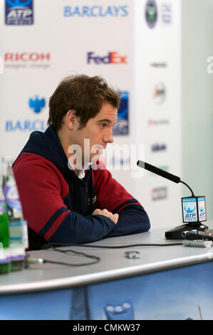 L'O2, Londres, Royaume-Uni. 29Th sep 2013. Richard Gasquet lors de la conférence de presse pour le tournoi Barclays ATP World Tour finals du 4 au 11 novembre 2013 Crédit : Malcolm Park editorial/Alamy Live News Banque D'Images