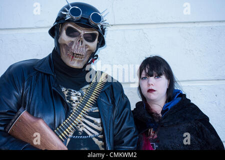 Whitby Goth Week-end, novembre 2013, Whitby, North Yorkshire, England, UK Banque D'Images