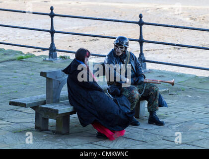 Whitby Goth Week-end, novembre 2013, Whitby, North Yorkshire, England, UK Banque D'Images