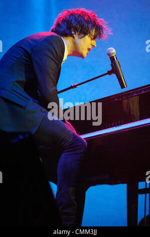 Brighton, UK. 4 nov., 2013. Jamie Cullum joue le Brighton Dome le 04/11/2013 à Brighton Dome, Brighton. Les personnes sur la photo : Jamie Cullum. Photo par Julie Edwards/Alamy Live News Banque D'Images