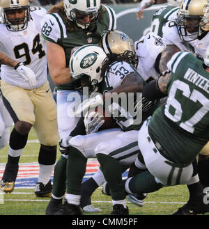 New York, New York, USA. 29Th sep 2013. Au cours de l'IVOIRE RB Chris New York Jets vs New Orleans Saints se sont réunis au stade de la vie. © Jeffrey Geller/ZUMA/ZUMAPRESS.com/Alamy fil Live News Banque D'Images