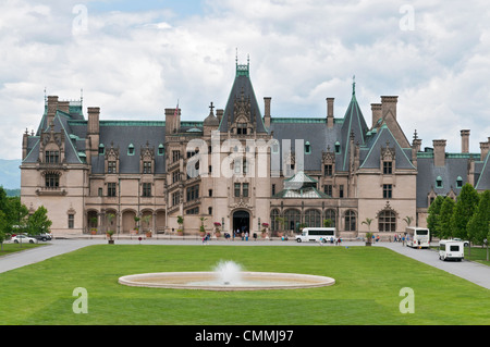 North Carolina, Asheville Biltmore House, George W., Vanderbilt's 250-prix château achevé en 1895. Banque D'Images