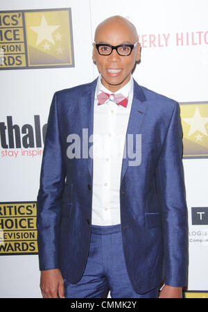 18 juin 2012 - Los Angeles, Californie, États-Unis - RuPaul assiste à 2nd Annual Critics Choice Television Awards le 18 juin 2012 au Beverly Hilton,Los Angeles,CA.USA.(Image Crédit : Â©/TLeopold ZUMAPRESS.com)/Photos Globe Banque D'Images