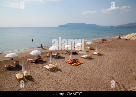 Kalamaki beach,, Zante, îles Ioniennes, îles grecques, Grèce, Europe Banque D'Images