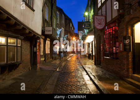 La pagaille à Noël, York, Yorkshire, Angleterre, Royaume-Uni, Europe Banque D'Images