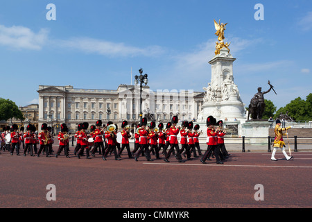 Musique de la Coldstream Guards, Londres, Angleterre, Royaume-Uni, Europe Banque D'Images