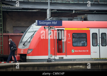 S1 (RER) Solingen à Dortmund, Rhénanie du Nord-Westphalie, Banque D'Images