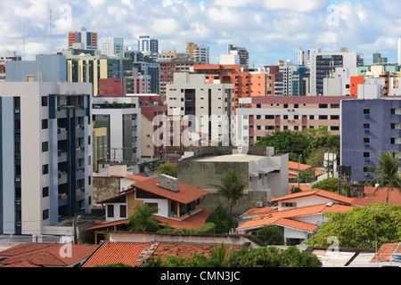 Les immeubles en copropriété, Cabo Branco, Joao Pessoa, Paraíba, Brésil, Brasil Banque D'Images